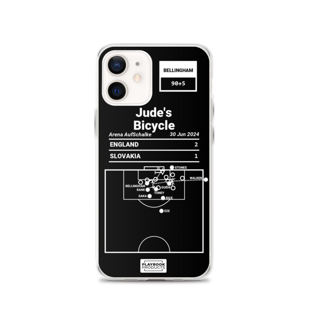 England National Team Greatest Goals iPhone Case: Jude's Bicycle (2024)