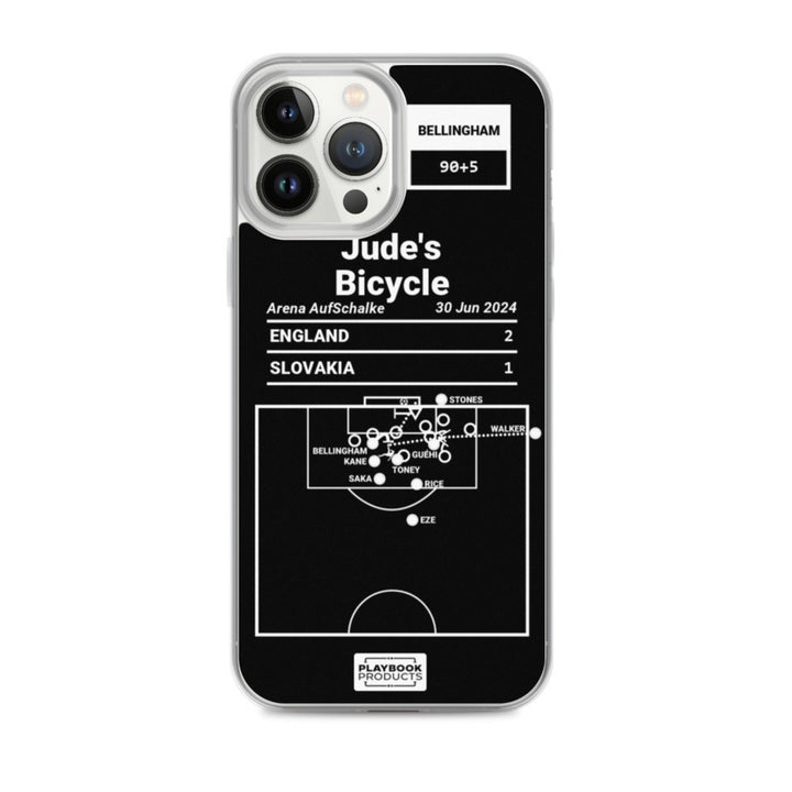 England National Team Greatest Goals iPhone Case: Jude's Bicycle (2024)