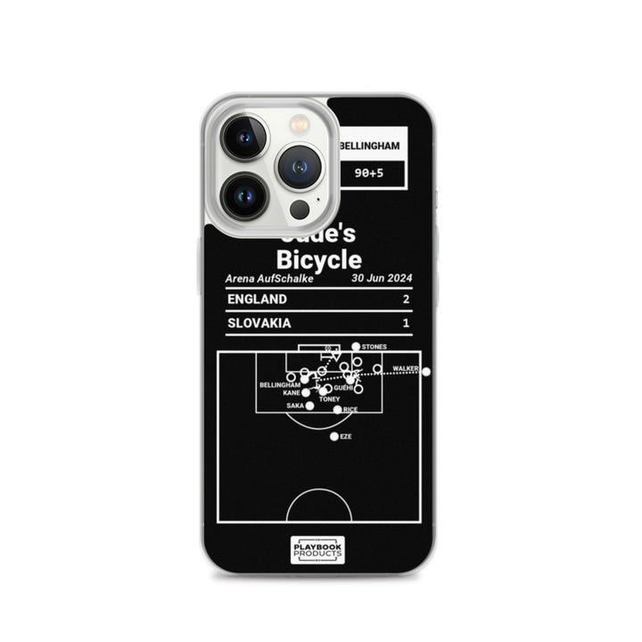 England National Team Greatest Goals iPhone Case: Jude's Bicycle (2024)