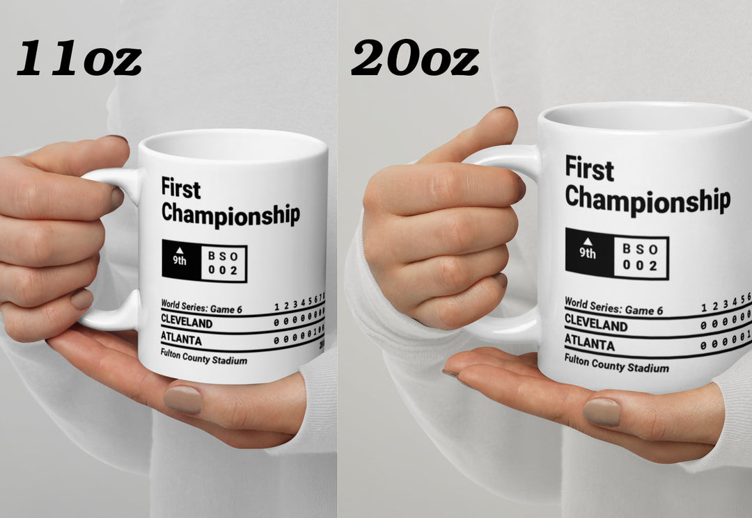 Atlanta Braves Greatest Plays Mug: First Championship (1995)