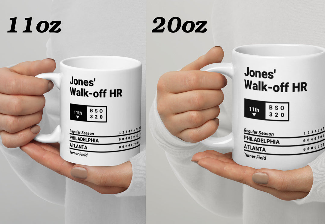 Atlanta Braves Greatest Plays Mug: Jones' Walk-off HR (2012)