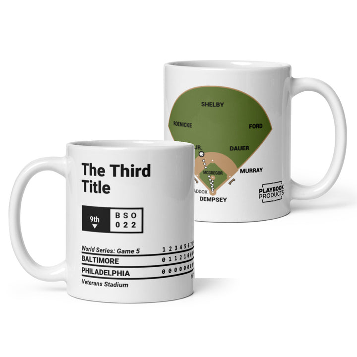 Baltimore Orioles Greatest Plays Mug: The Third Title (1983)