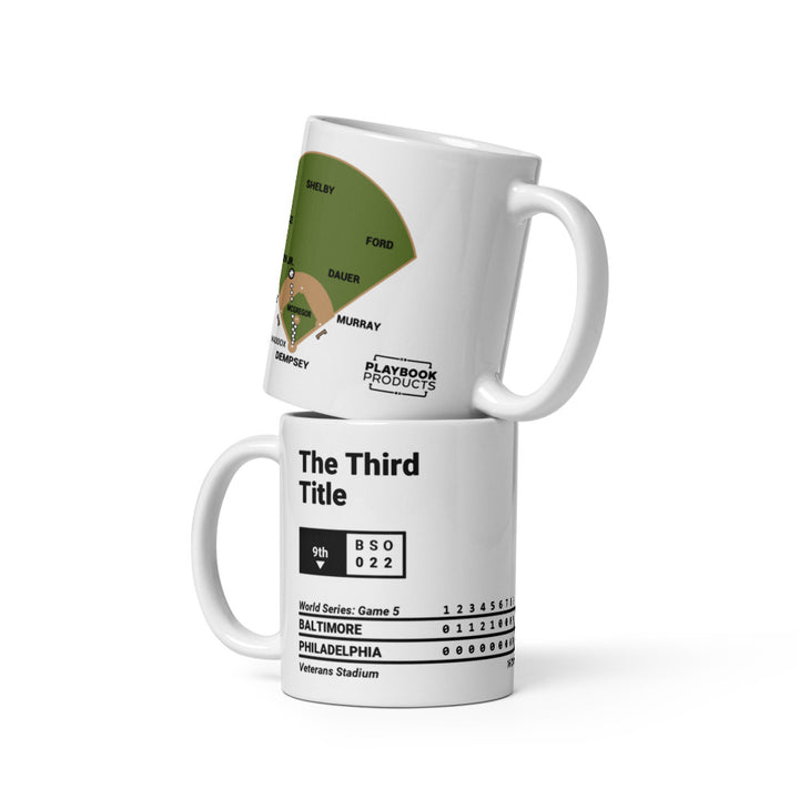 Baltimore Orioles Greatest Plays Mug: The Third Title (1983)