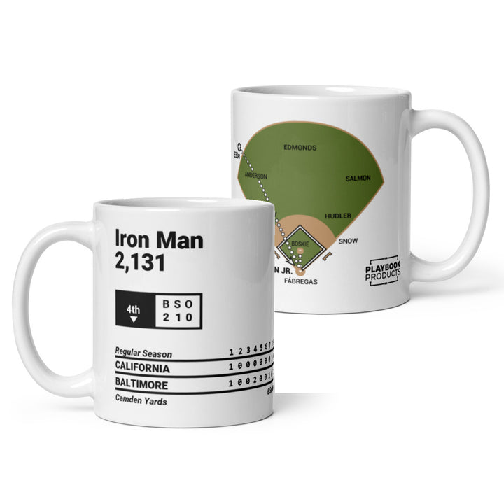 Baltimore Orioles Greatest Plays Mug: Iron Man 2,131 (1995)