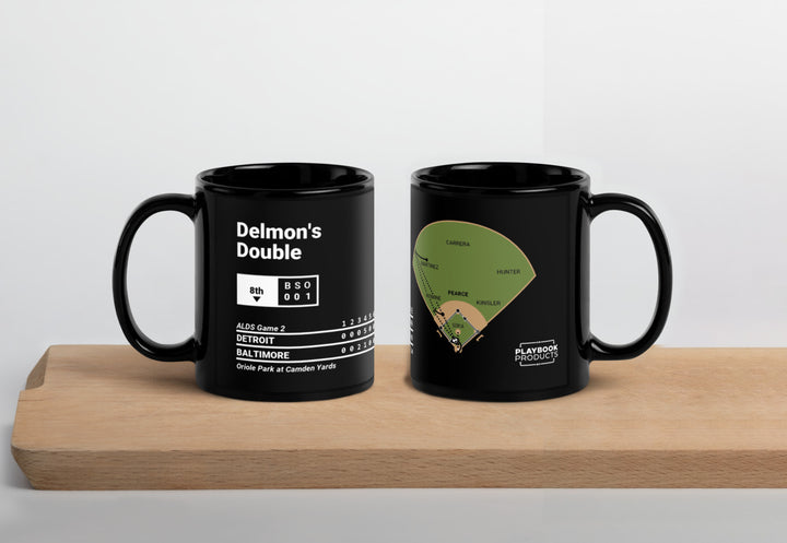 Baltimore Orioles Greatest Plays Mug: Delmon's Double (2014)