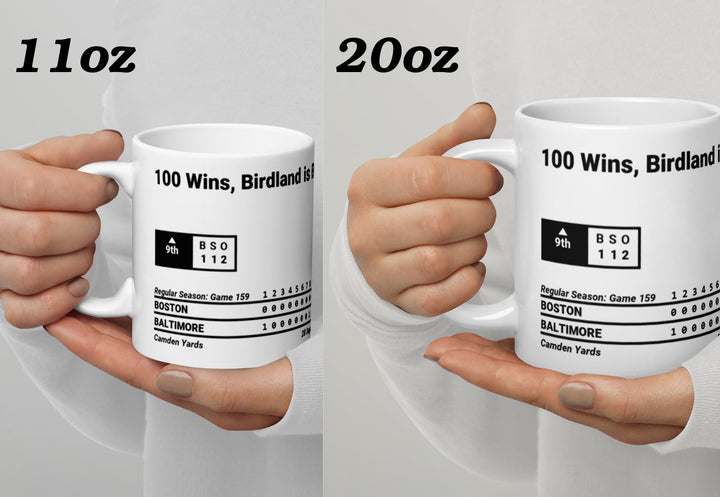 Baltimore Orioles Greatest Plays Mug: 100 Wins, Birdland is Back (2023)