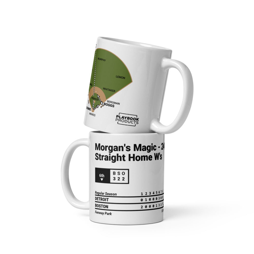 Boston Red Sox Greatest Plays Mug: Morgan's Magic - 24 Straight Home W's (1988)