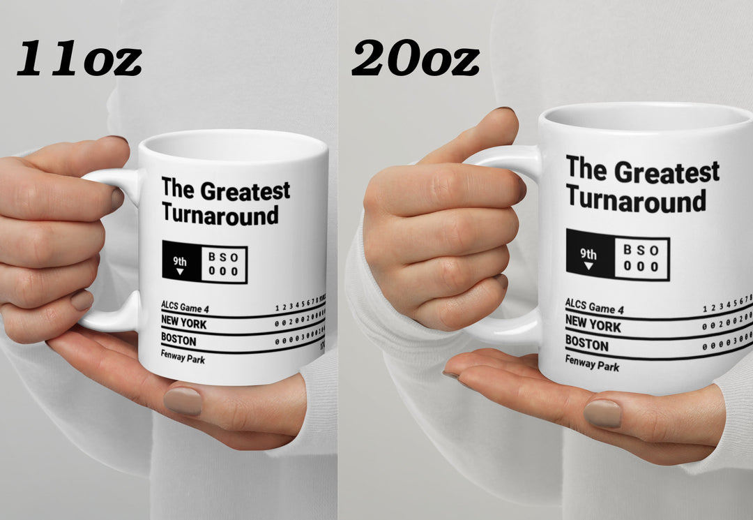Boston Red Sox Greatest Plays Mug: The Greatest Turnaround (2004)