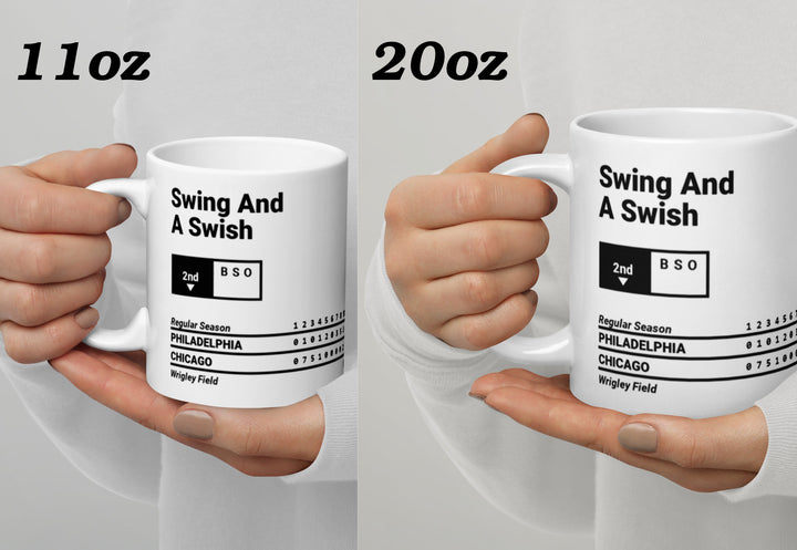 Chicago Cubs Greatest Plays Mug: Swing And A Swish (1976)