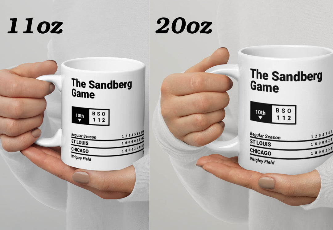 Chicago Cubs Greatest Plays Mug: The Sandberg Game (1984)