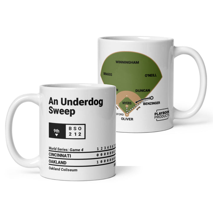 Cincinnati Reds Greatest Plays Mug: An Underdog Sweep (1990)