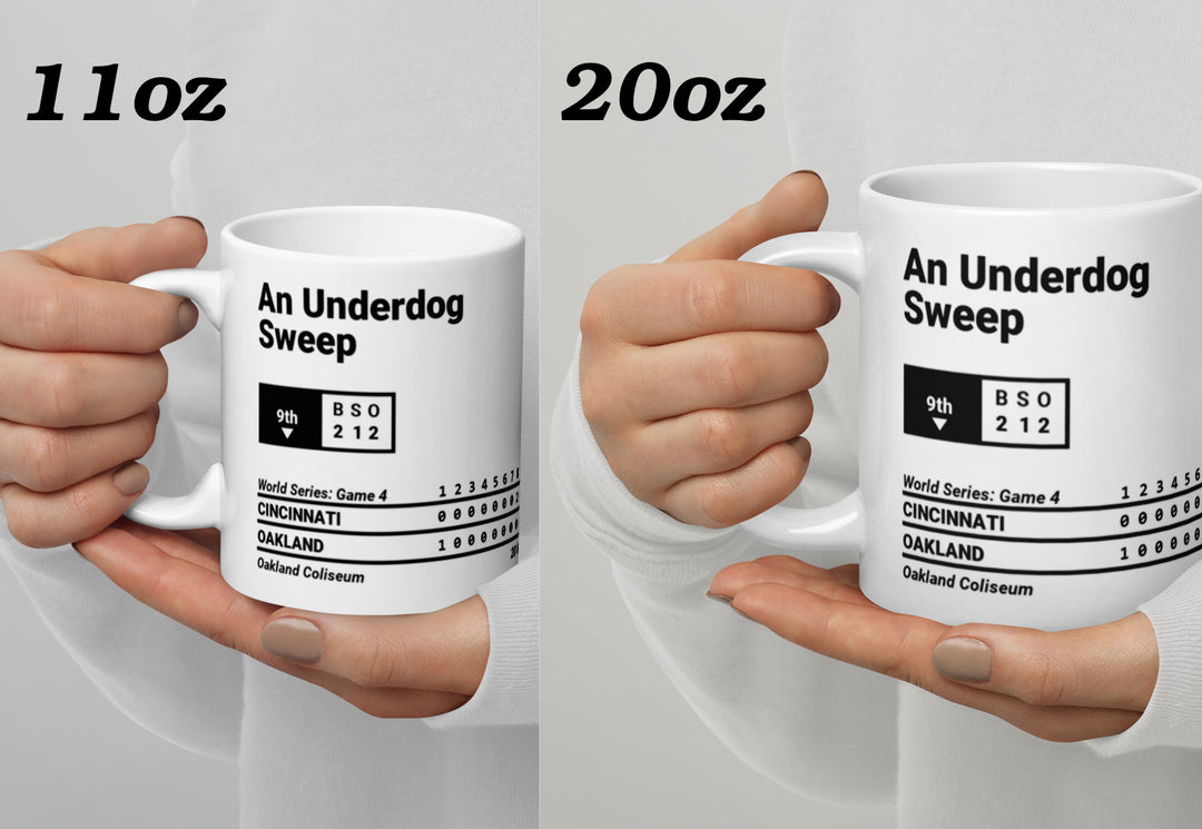 Cincinnati Reds Greatest Plays Mug: An Underdog Sweep (1990)