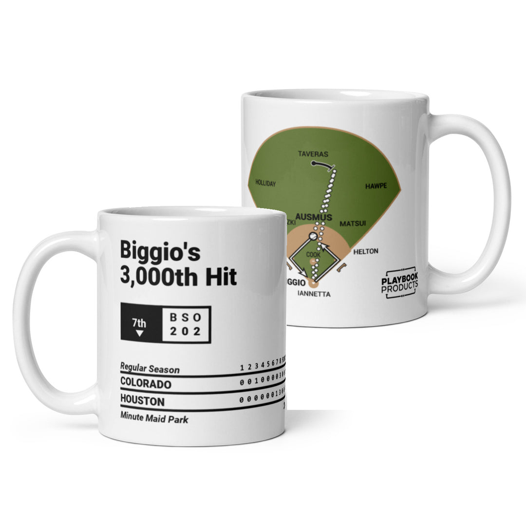 Houston Astros Greatest Plays Mug: Biggio's 3,000th Hit (2007)