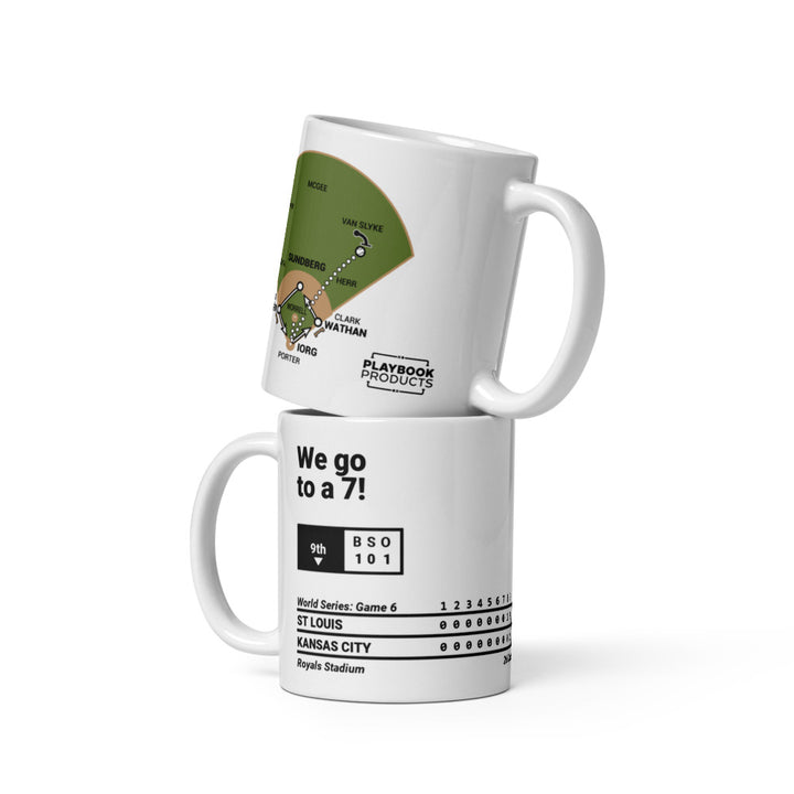 Kansas City Royals Greatest Plays Mug: We go to a 7! (1985)