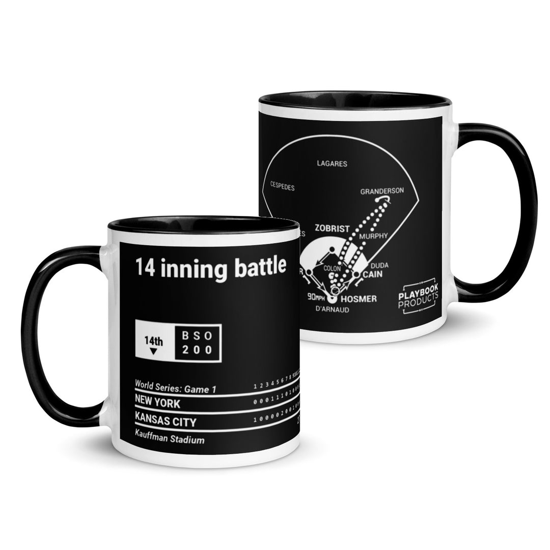 Kansas City Royals Greatest Plays Mug: 14 inning battle (2015)