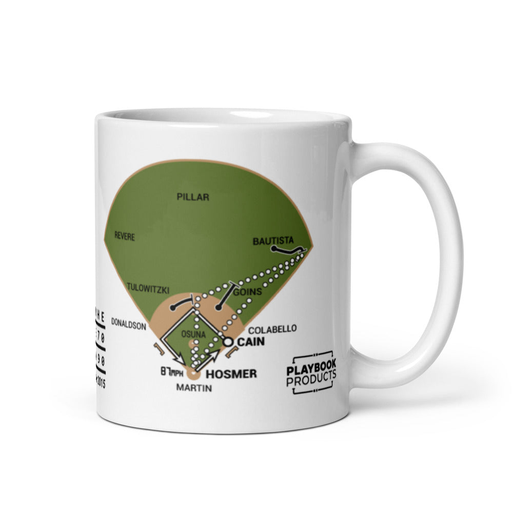 Kansas City Royals Greatest Plays Mug: Cain scores from 1st (2015)