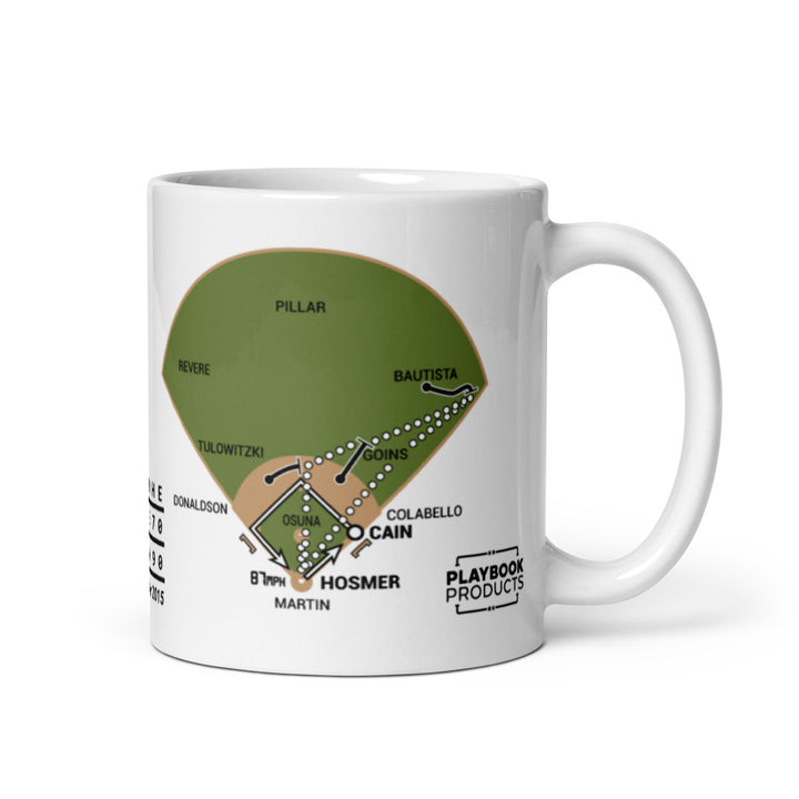 Kansas City Royals Greatest Plays Mug: Cain scores from 1st (2015)