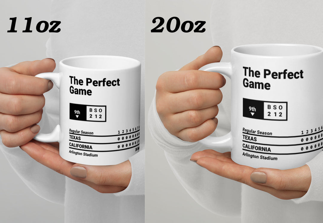 Los Angeles Angels Greatest Plays Mug: The Perfect Game (1984)