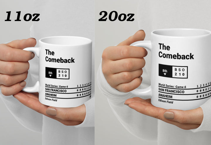 Los Angeles Angels Greatest Plays Mug: The Comeback (2002)