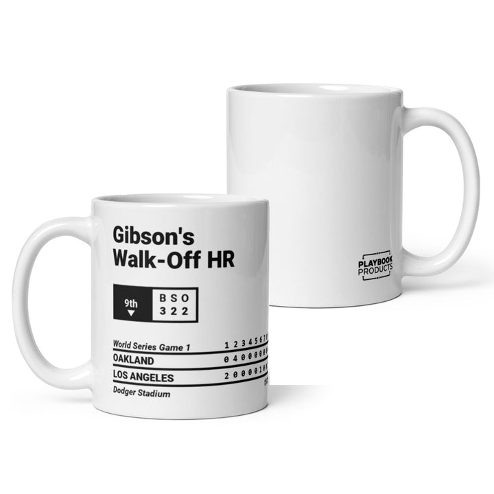 Los Angeles Dodgers Greatest Plays Mug: Gibson's Walk-Off HR (1988)