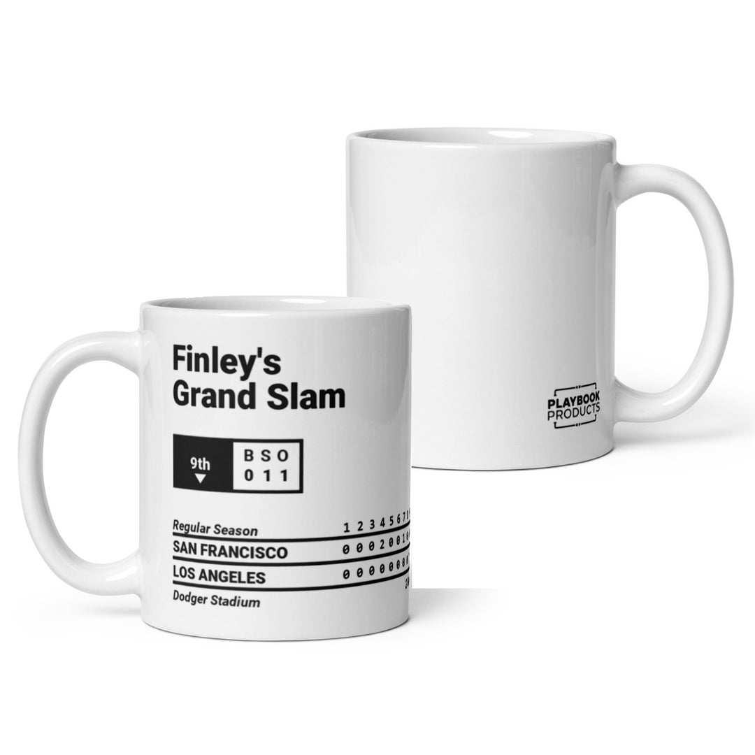 Los Angeles Dodgers Greatest Plays Mug: Finley's Grand Slam (2004)
