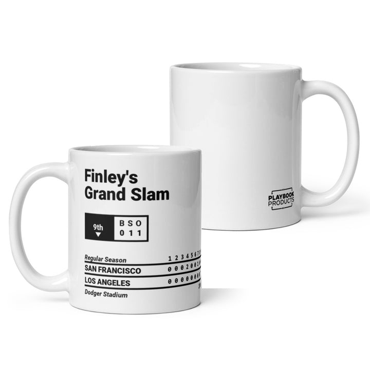 Los Angeles Dodgers Greatest Plays Mug: Finley's Grand Slam (2004)