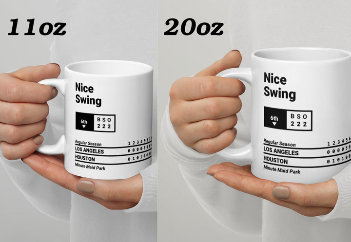 Los Angeles Dodgers Greatest Plays Mug: Nice Swing (2020)