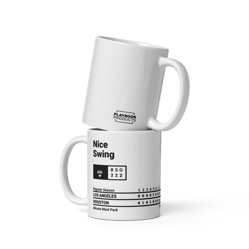 Los Angeles Dodgers Greatest Plays Mug: Nice Swing (2020)