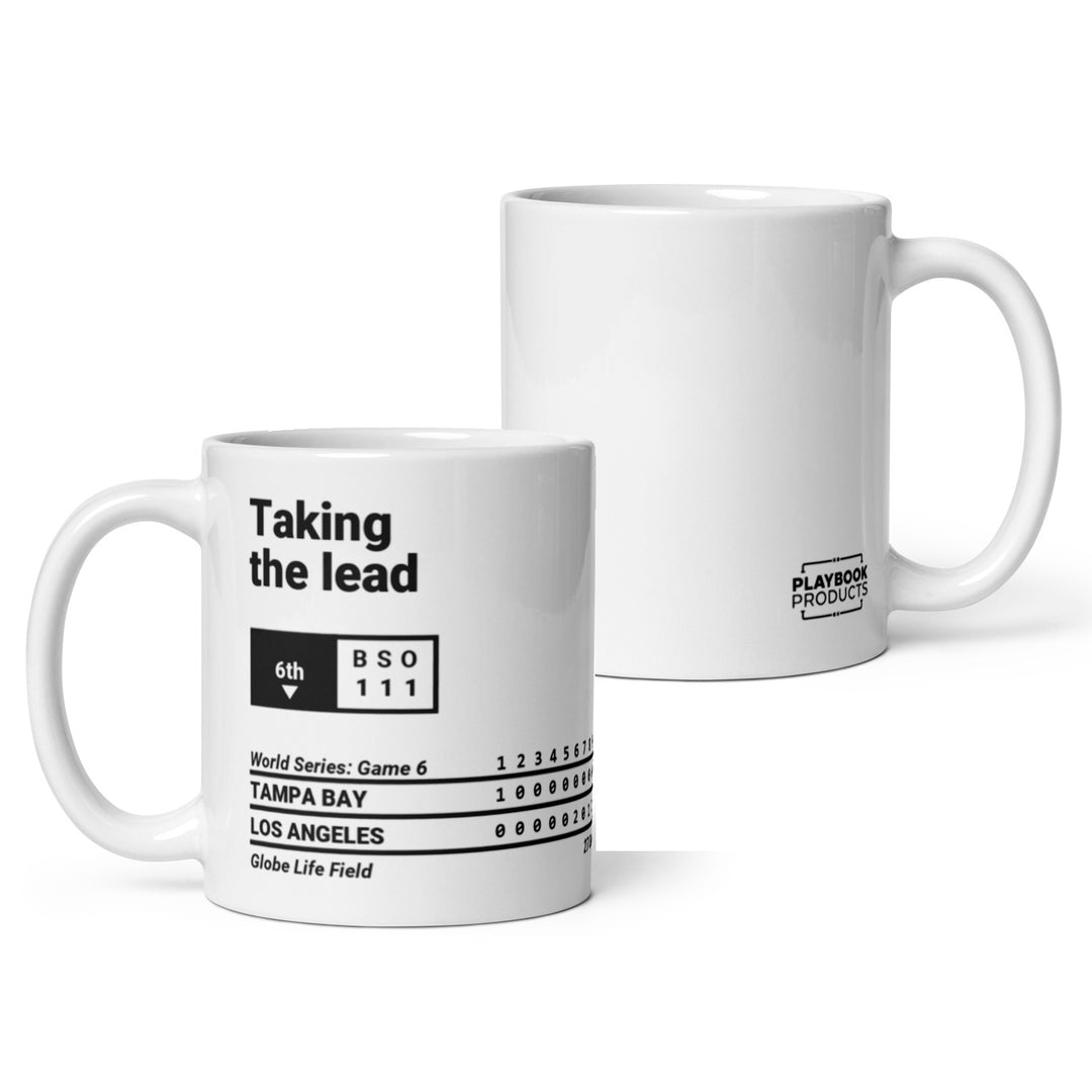 Los Angeles Dodgers Greatest Plays Mug: Taking the lead (2020)