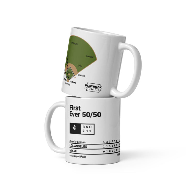 Los Angeles Dodgers Greatest Plays Mug: First Ever 50/50 (2024)