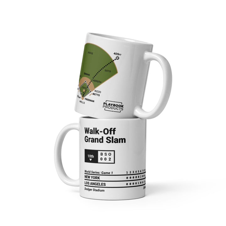 Los Angeles Dodgers Greatest Plays Mug: Walk-Off Grand Slam (2024)