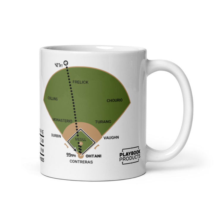 Los Angeles Dodgers Greatest Plays Mug: Ohtani's Day: 10Ks, 3 HRs (2025)
