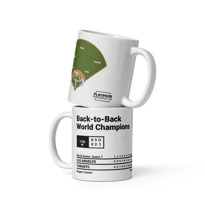 Los Angeles Dodgers Greatest Plays Mug: Back-to-Back World Champions (2025)