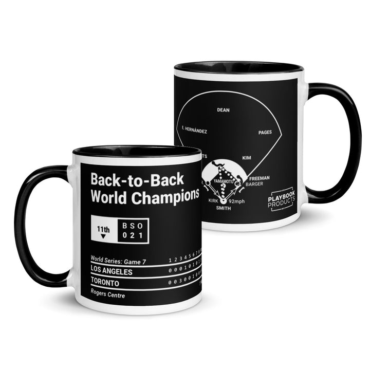 Los Angeles Dodgers Greatest Plays Mug: Back-to-Back World Champions (2025)