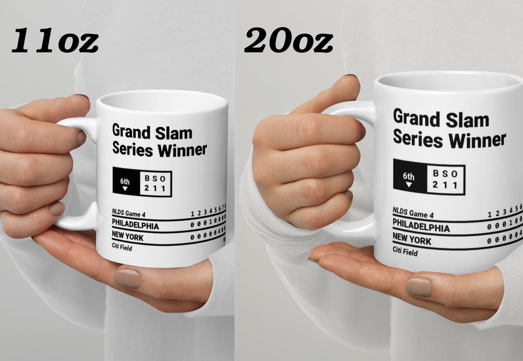 New York Mets Greatest Plays Mug: Grand Slam Series Winner (2024)