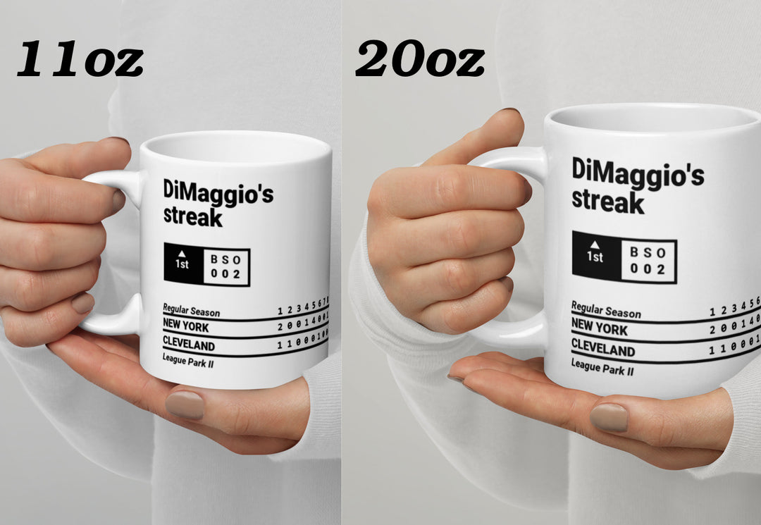 New York Yankees Greatest Plays Mug: DiMaggio's streak (1941)