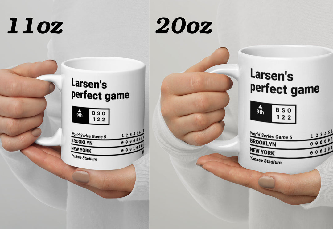 New York Yankees Greatest Plays Mug: Larsen's perfect game (1956)