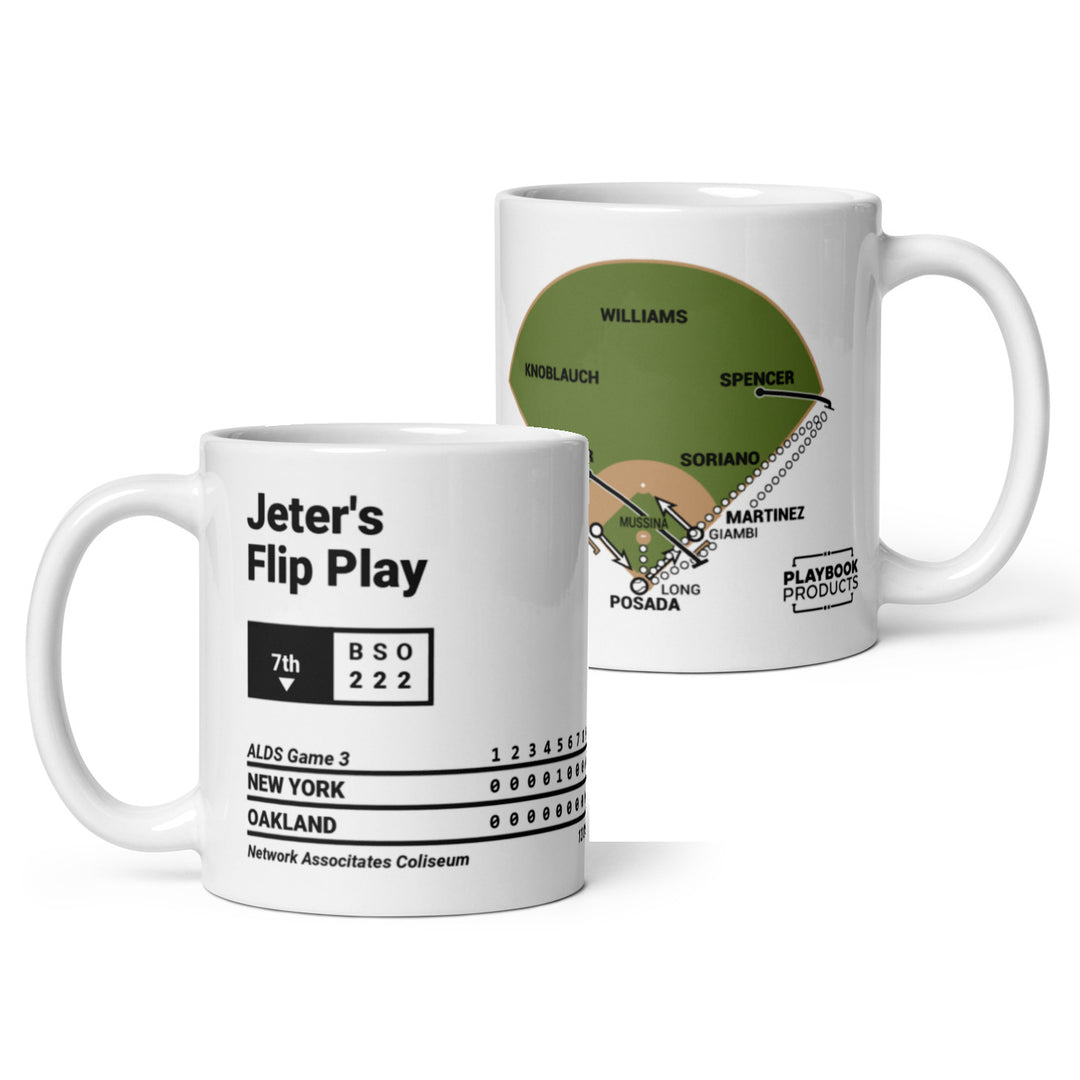 New York Yankees Greatest Plays Mug: Jeter's Flip Play (2001)