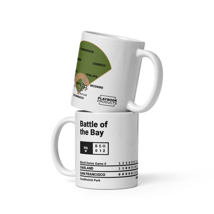 Oakland Athletics Greatest Plays Mug: Battle of the Bay (1989)