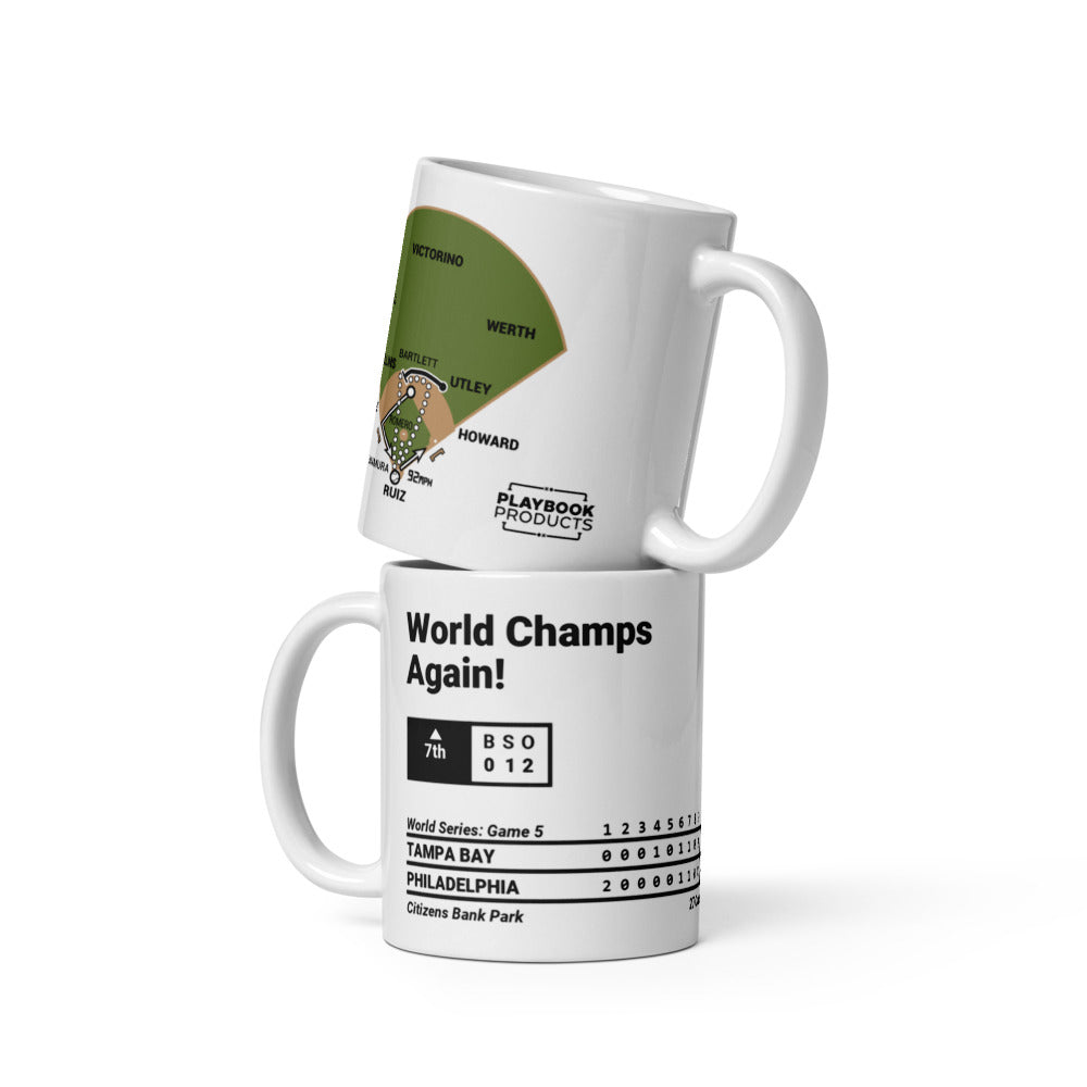 Philadelphia Phillies Greatest Plays Mug: World Champs Again! (2008)