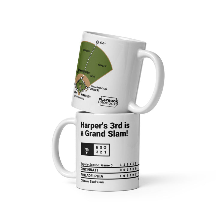 Philadelphia Phillies Greatest Plays Mug: Harper's 3rd is a Grand Slam! (2024)