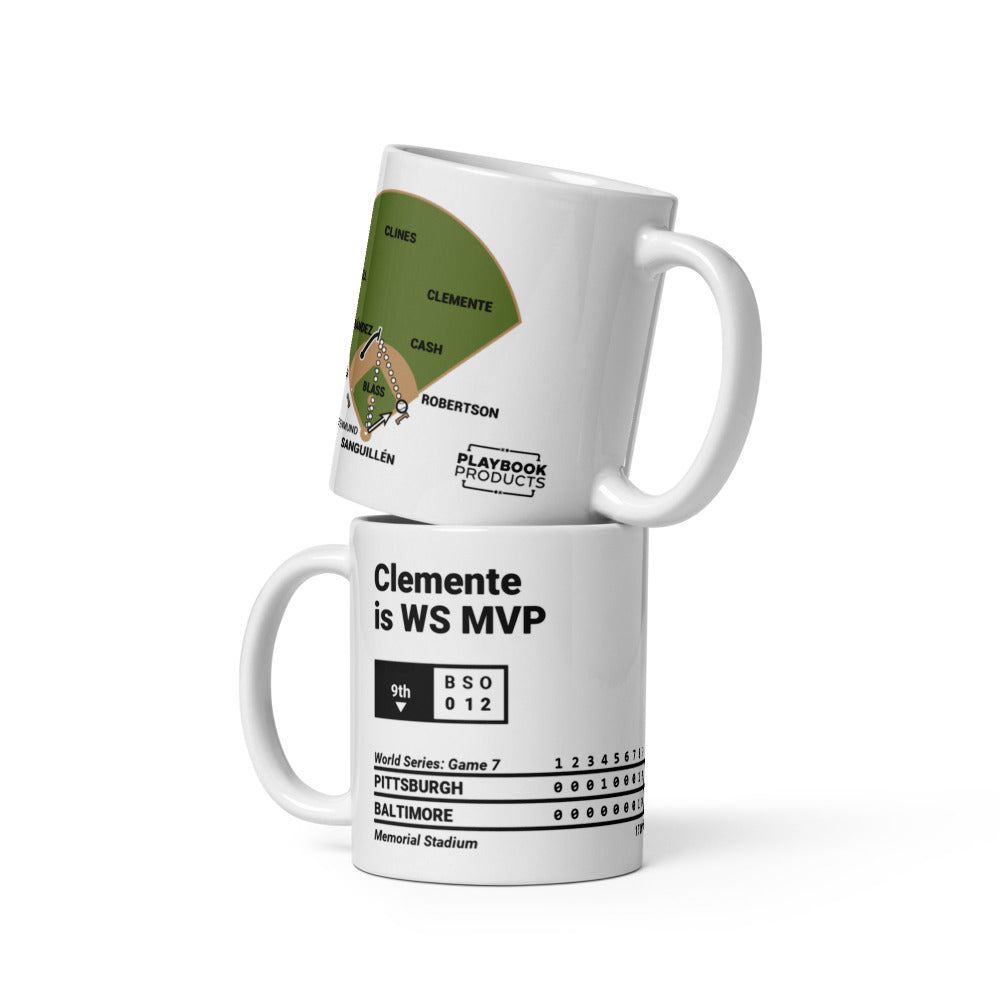 Pittsburgh Pirates Greatest Plays Mug: Clemente is WS MVP (1971)