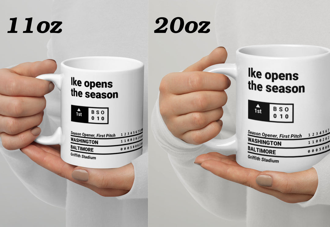 Republican Presidents Greatest Plays Mug: Ike opens the season (1957)