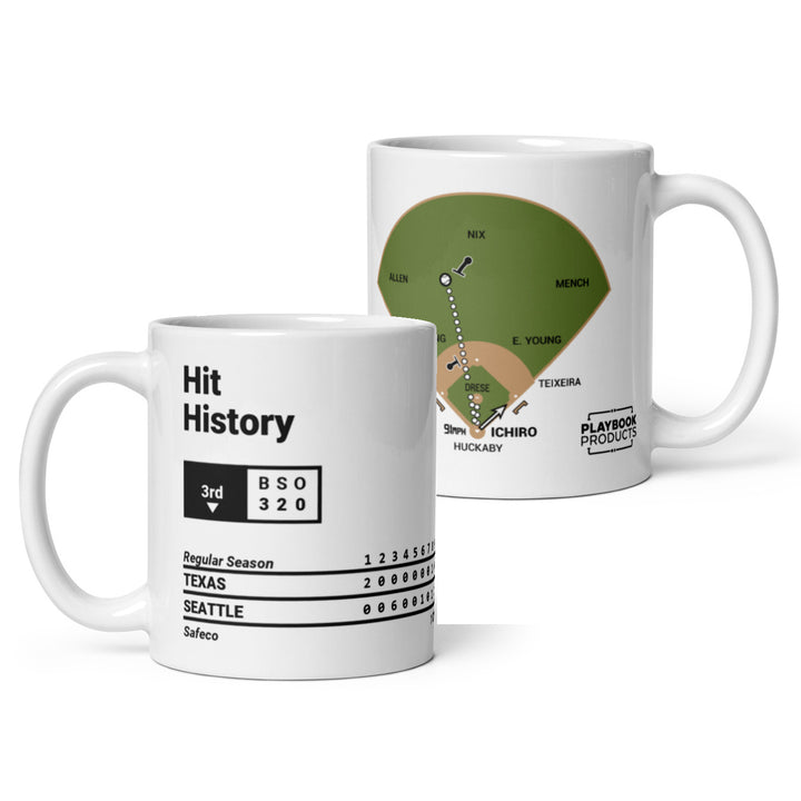 Seattle Mariners Greatest Plays Mug: Hit History (2004)