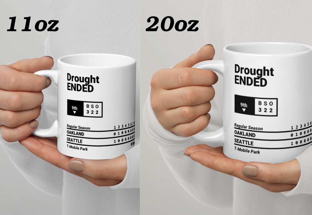 Seattle Mariners Greatest Plays Mug: Drought ENDED (2022)