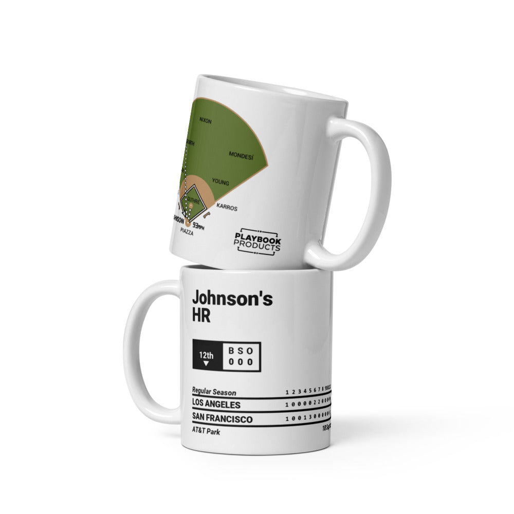 San Francisco Giants Greatest Plays Mug: Johnson's HR (1997)