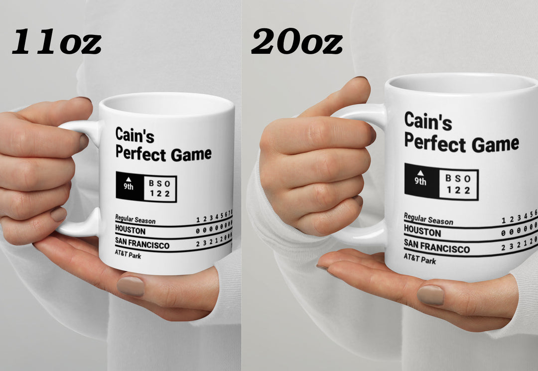 San Francisco Giants Greatest Plays Mug: Cain's Perfect Game (2012)