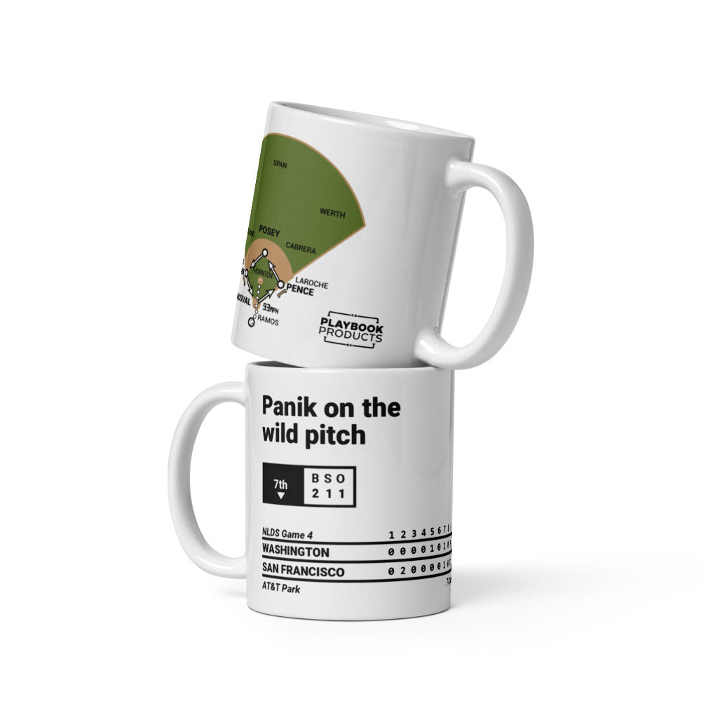 San Francisco Giants Greatest Plays Mug: Panik on the wild pitch (2014)
