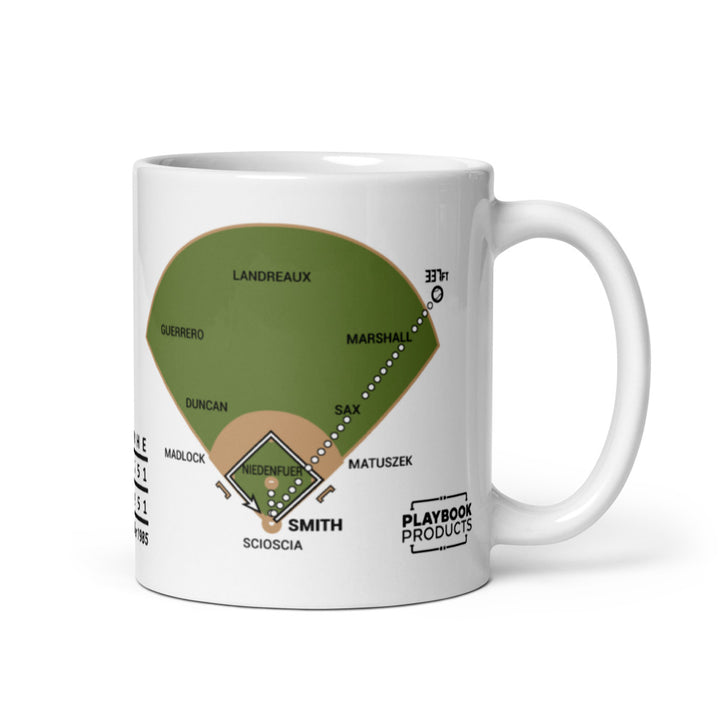 St. Louis Cardinals Greatest Plays Mug: Ozzie left-handed (1985)