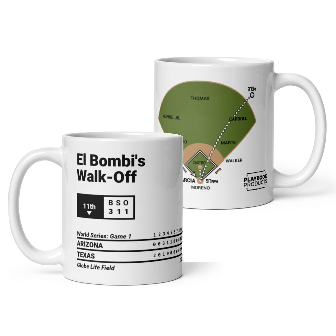Texas Rangers Greatest Plays Mug: El Bombi's Walk-Off (2023)
